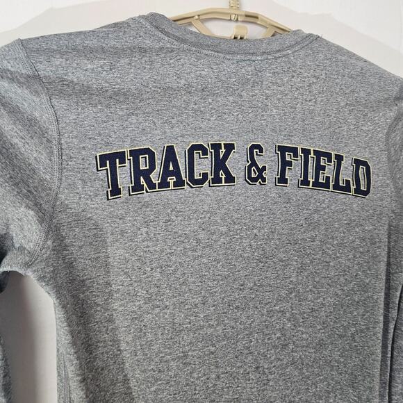 Nike Legend Dri Fit Heather Gray Long Sleeve Activewear Top Womens Small Panther - Picture 5 of 10